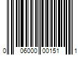 Barcode Image for UPC code 006000001511