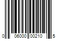 Barcode Image for UPC code 006000002105