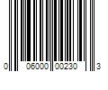 Barcode Image for UPC code 006000002303