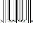 Barcode Image for UPC code 006000002396