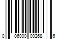 Barcode Image for UPC code 006000002686