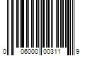 Barcode Image for UPC code 006000003119