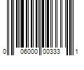 Barcode Image for UPC code 006000003331