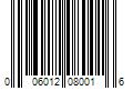 Barcode Image for UPC code 006012080016