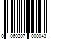 Barcode Image for UPC code 0060207000043