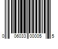 Barcode Image for UPC code 006033000055