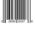 Barcode Image for UPC code 006050000076