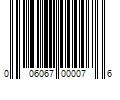 Barcode Image for UPC code 006067000076