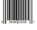 Barcode Image for UPC code 006086000057