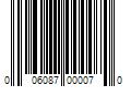 Barcode Image for UPC code 006087000070