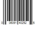 Barcode Image for UPC code 006091402525