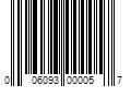 Barcode Image for UPC code 006093000057