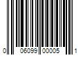 Barcode Image for UPC code 006099000051