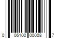 Barcode Image for UPC code 006100000087