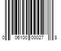 Barcode Image for UPC code 006100000278