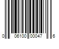 Barcode Image for UPC code 006100000476