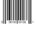 Barcode Image for UPC code 006100001381