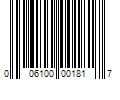 Barcode Image for UPC code 006100001817