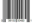 Barcode Image for UPC code 006100004801