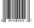 Barcode Image for UPC code 006100005167