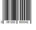 Barcode Image for UPC code 0061283600042