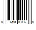 Barcode Image for UPC code 006134000060