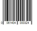 Barcode Image for UPC code 0061404000324