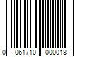 Barcode Image for UPC code 0061710000018