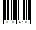 Barcode Image for UPC code 0061998681909