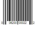 Barcode Image for UPC code 006200000222