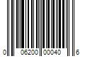 Barcode Image for UPC code 006200000406