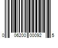 Barcode Image for UPC code 006200000925