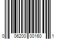 Barcode Image for UPC code 006200001601