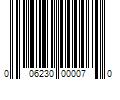 Barcode Image for UPC code 006230000070