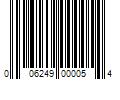 Barcode Image for UPC code 006249000054