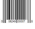 Barcode Image for UPC code 006249000078