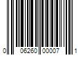 Barcode Image for UPC code 006260000071