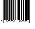 Barcode Image for UPC code 0062600400055