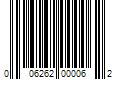 Barcode Image for UPC code 006262000062