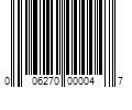 Barcode Image for UPC code 006270000047