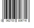 Barcode Image for UPC code 0062703806716