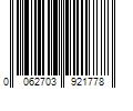 Barcode Image for UPC code 0062703921778