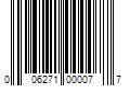 Barcode Image for UPC code 006271000077