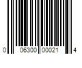 Barcode Image for UPC code 006300000214