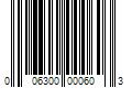 Barcode Image for UPC code 006300000603