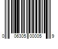 Barcode Image for UPC code 006305000059