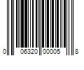 Barcode Image for UPC code 006320000058