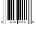 Barcode Image for UPC code 006332000060