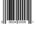 Barcode Image for UPC code 006334000051