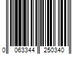 Barcode Image for UPC code 0063344250340